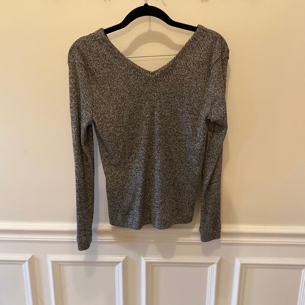 G by Giuliana Rancic Metallic Ribbed Top - Picture 7 of 7